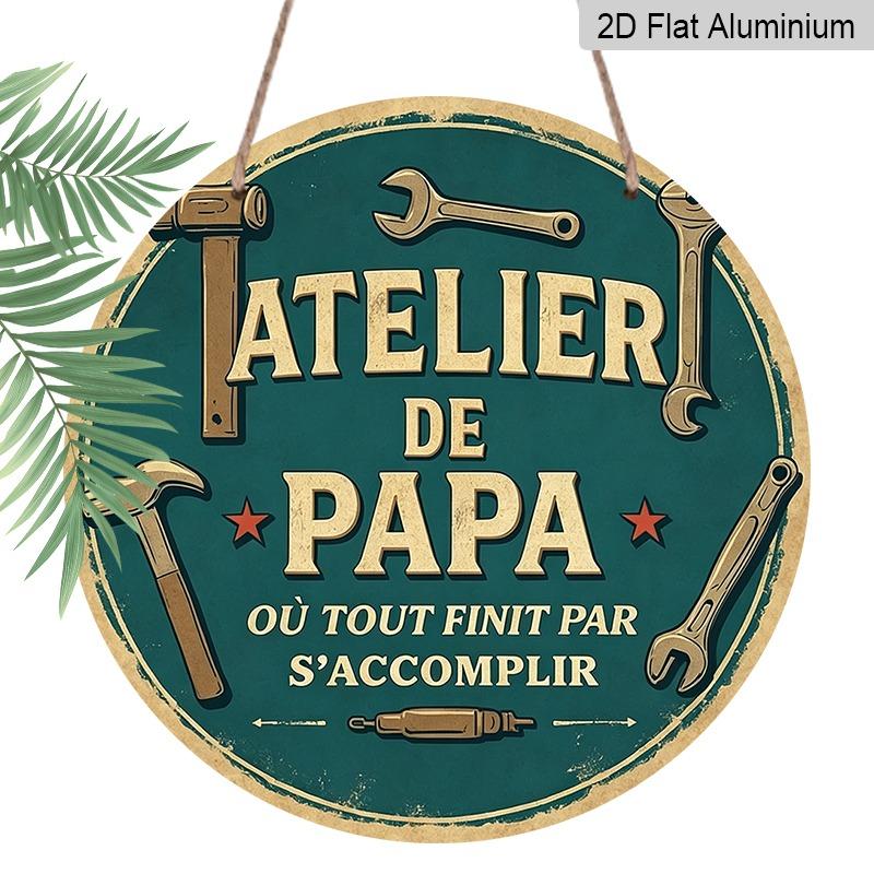 2D Flat Retro Aluminum Wall Decorations in Various Sizes. French Retro Workshop Style Tags, Humorous and Full of Life, Ideal for Home Decoration and 20*20cm
2D Flat Retro Aluminum Wall Decorations in Various Sizes. French Retro Workshop Style Tags, Humorous and Full of Life, Ideal for Home Decoration and 20*20cm