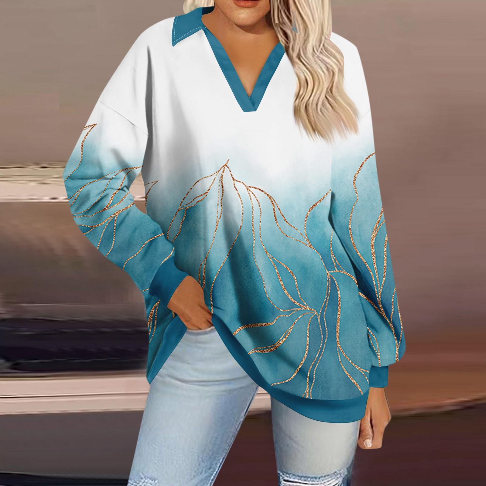 Женская мода полосатый принт V-образный вырез длинный рукав свободный пуловер свитшот топ S
Женская мода полосатый принт V-образный вырез длинный рукав свободный пуловер свитшот топ S