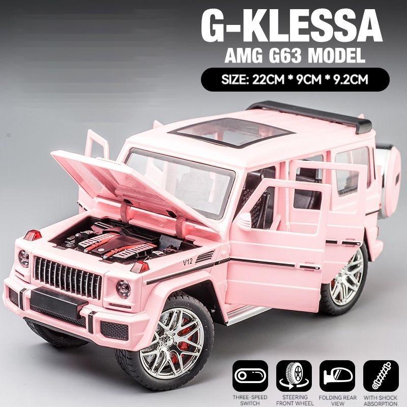 1:24 Mercedes Benz G63 AMG Alloy Car Model Off-road Vehicle Simulation Sound Light Pull Back Toys Birthday Gift Box for Children
1:24 Mercedes Benz G63 AMG Alloy Car Model Off-road Vehicle Simulation Sound Light Pull Back Toys Birthday Gift Box for Children