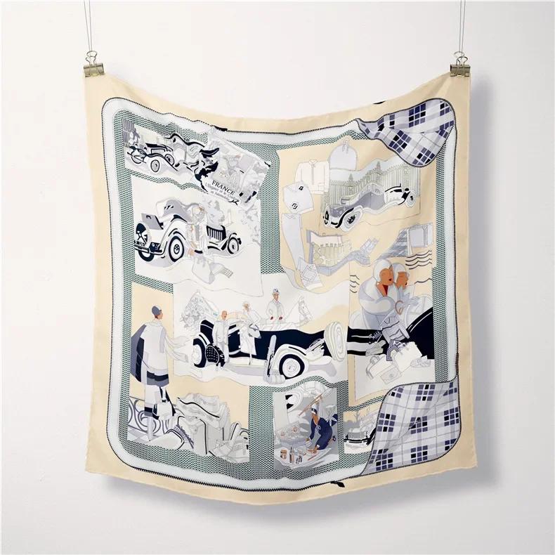 Роскошный шелковый квадратный платок с принтом лошади Женский весенний шейный платок Шаль Накидка Женский головной платок для волос Ручной платок Платок Хиджаб Бандана 53x53cm
Роскошный шелковый квадратный платок с принтом лошади Женский весенний шейный платок Шаль Накидка Женский головной платок для волос Ручной платок Платок Хиджаб Бандана 53x53cm