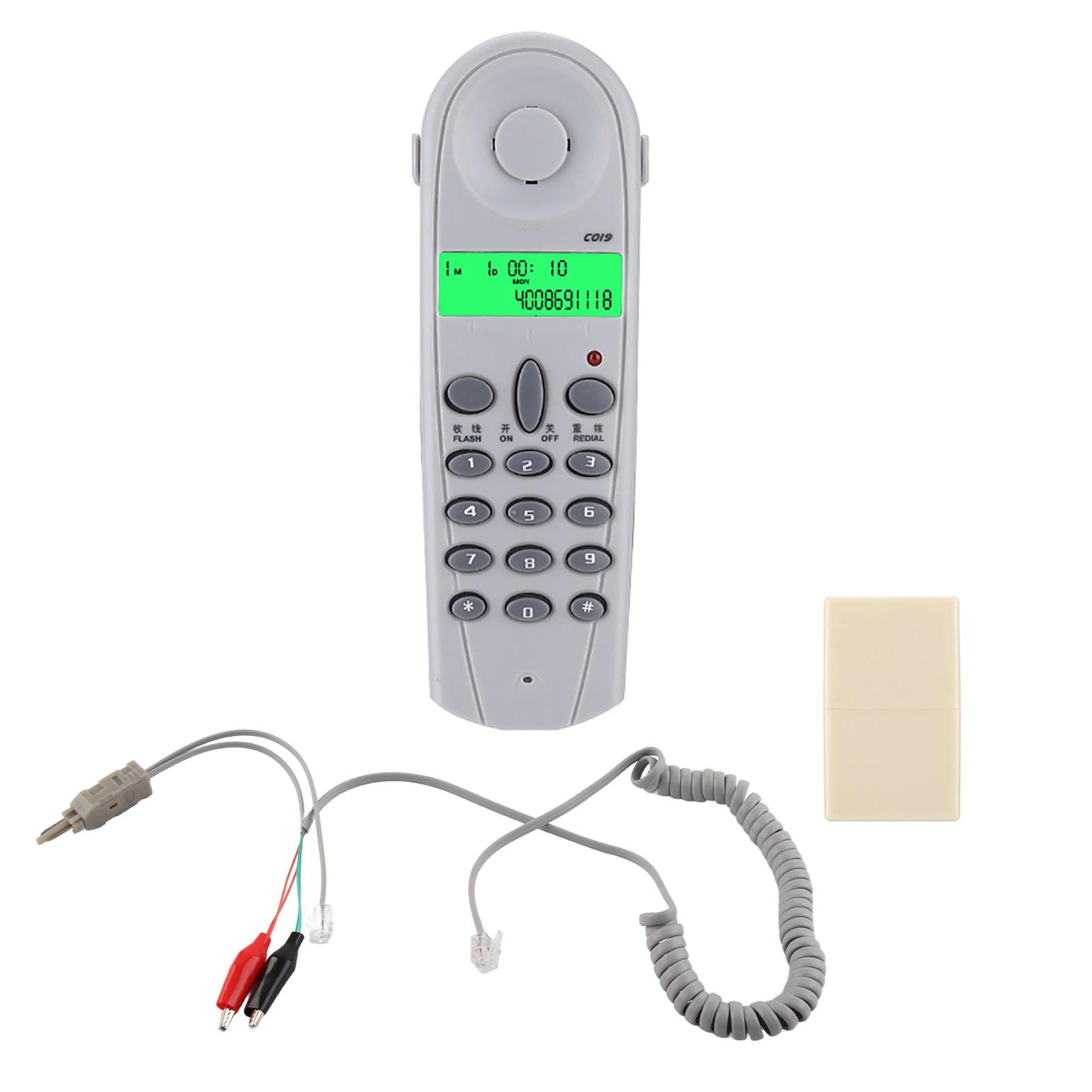 C019 Wired Telephone Phone Line Tester Lineman Butt Test Check Connector Cable Tool Grey White серый
C019 Wired Telephone Phone Line Tester Lineman Butt Test Check Connector Cable Tool Grey White серый