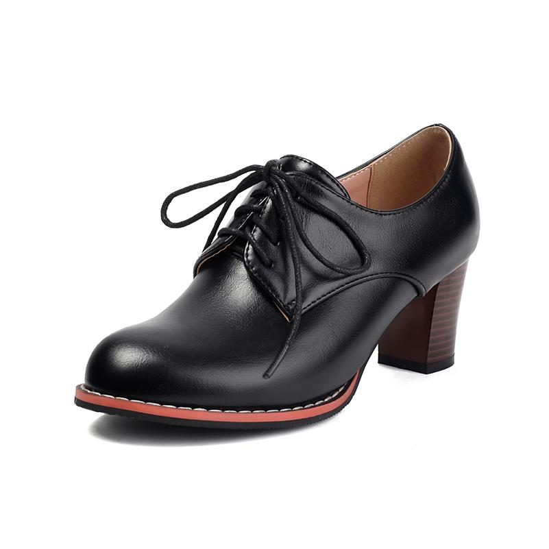 Meotina Женские туфли-лодочки из искусственной кожи с круглым носком, на толстом высоком каблуке, со шнуровкой, лаконичный дизайн, женская модная обувь, весна-осень, зеленый, черный, 44 34 чёрный
Meotina Женские туфли-лодочки из искусственной кожи с круглым носком, на толстом высоком каблуке, со шнуровкой, лаконичный дизайн, женская модная обувь, весна-осень, зеленый, черный, 44 34 чёрный