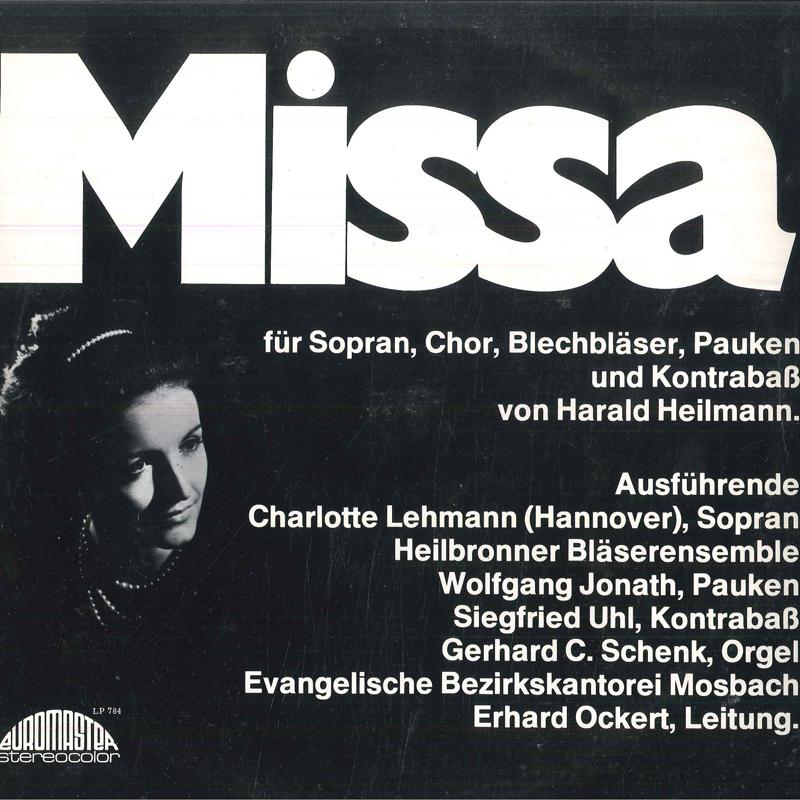LP Record ERHARD OCKERT EVANGELISCHE BEZIRKS Harald Heilmann Missa Fur Sopran C LP784 EUROMASTER Germany Classical Used
LP Record ERHARD OCKERT EVANGELISCHE BEZIRKS Harald Heilmann Missa Fur Sopran C LP784 EUROMASTER Germany Classical Used