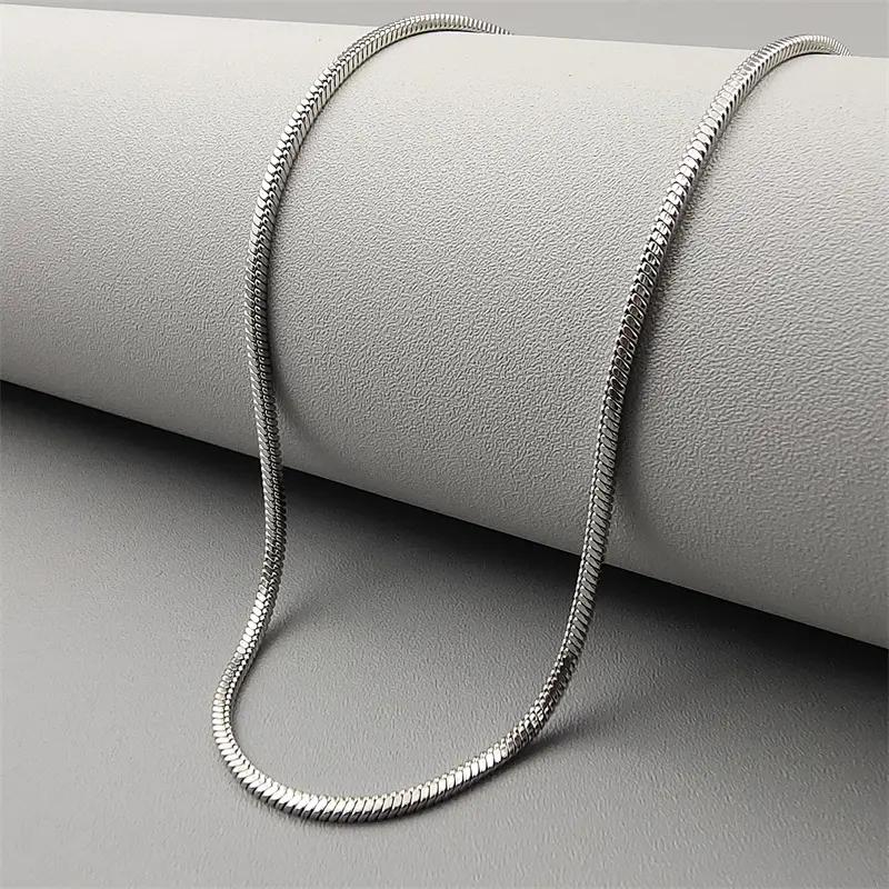 Elegant Silver Snake Chain Necklace – Timeless Style for Every Occasion
Elegant Silver Snake Chain Necklace – Timeless Style for Every Occasion