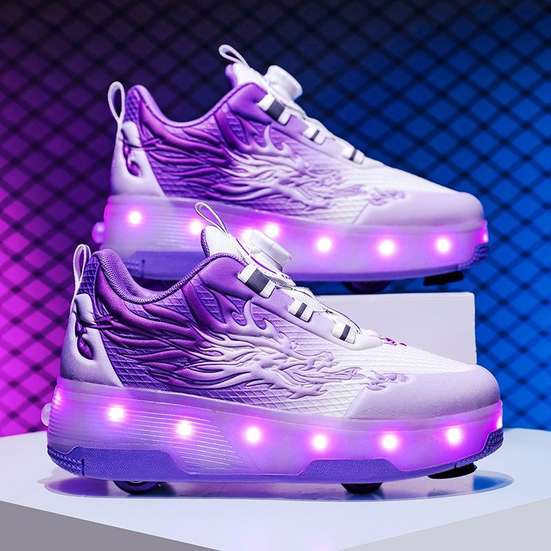 Four Wheel Runaway Shoes Boys Student Pulley with Brakes Flying Shoes Fashion Invisible Skates Girls 30
Four Wheel Runaway Shoes Boys Student Pulley with Brakes Flying Shoes Fashion Invisible Skates Girls 30