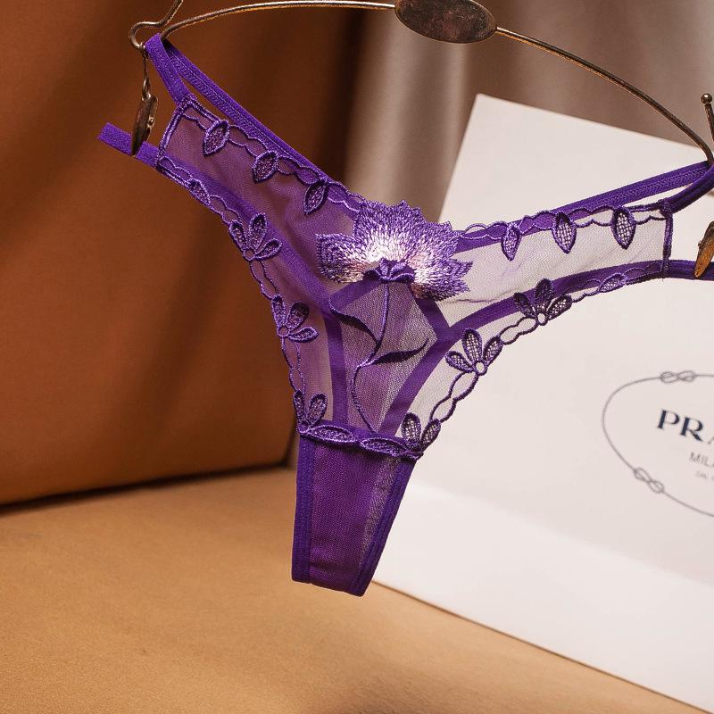 Ультратонкие прозрачные вышитые стринги: Сексуальные трусики Т-бак из сетки с низкой посадкой для женщин One Size фиолетовый
Ультратонкие прозрачные вышитые стринги: Сексуальные трусики Т-бак из сетки с низкой посадкой для женщин One Size фиолетовый