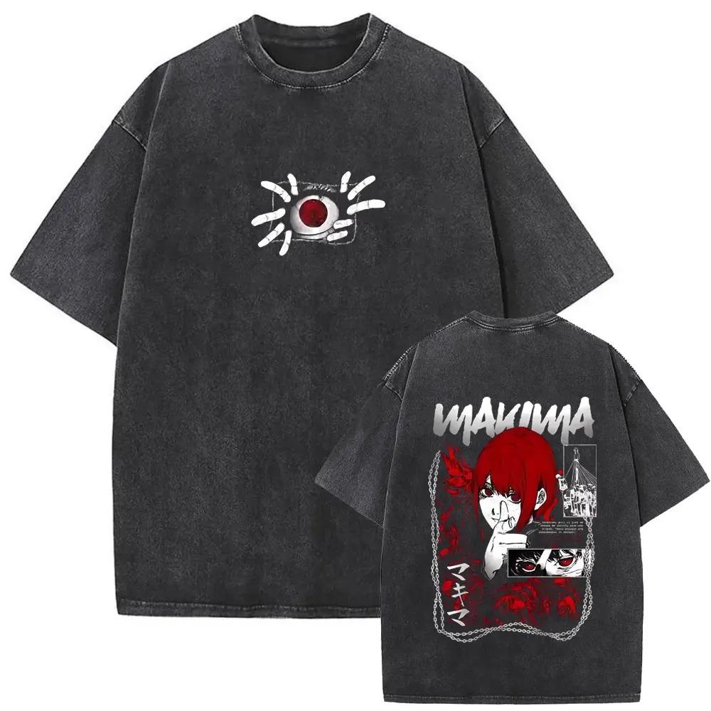 Chainsaw Man Makima Contract Eye Dual-Sided Vintage Washed Oversized T-Shirt Dark Gothic Blood Red Anime Streetwear Unisex T-shirt L
Chainsaw Man Makima Contract Eye Dual-Sided Vintage Washed Oversized T-Shirt Dark Gothic Blood Red Anime Streetwear Unisex T-shirt L