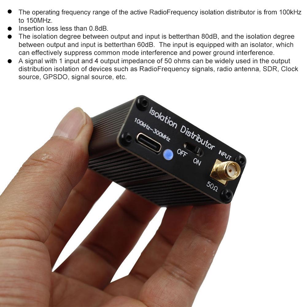 Active RadioFrequency Lsolation Distributor Isolation Splitter Suitable for RadioFrequency Signal Radio Signal Source
Active RadioFrequency Lsolation Distributor Isolation Splitter Suitable for RadioFrequency Signal Radio Signal Source