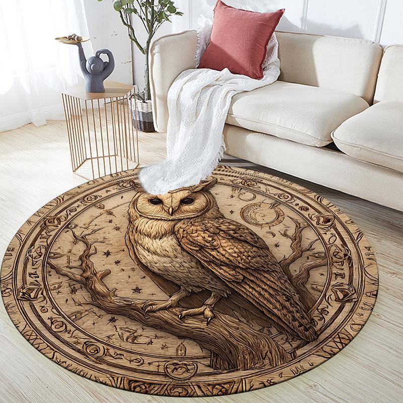 Barn Owl Round Area Rug,Carpet Rug for Living Room Bedroom Sofa Playroom Decor,Non-slip Floor Mat 80cmx80cm
Barn Owl Round Area Rug,Carpet Rug for Living Room Bedroom Sofa Playroom Decor,Non-slip Floor Mat 80cmx80cm