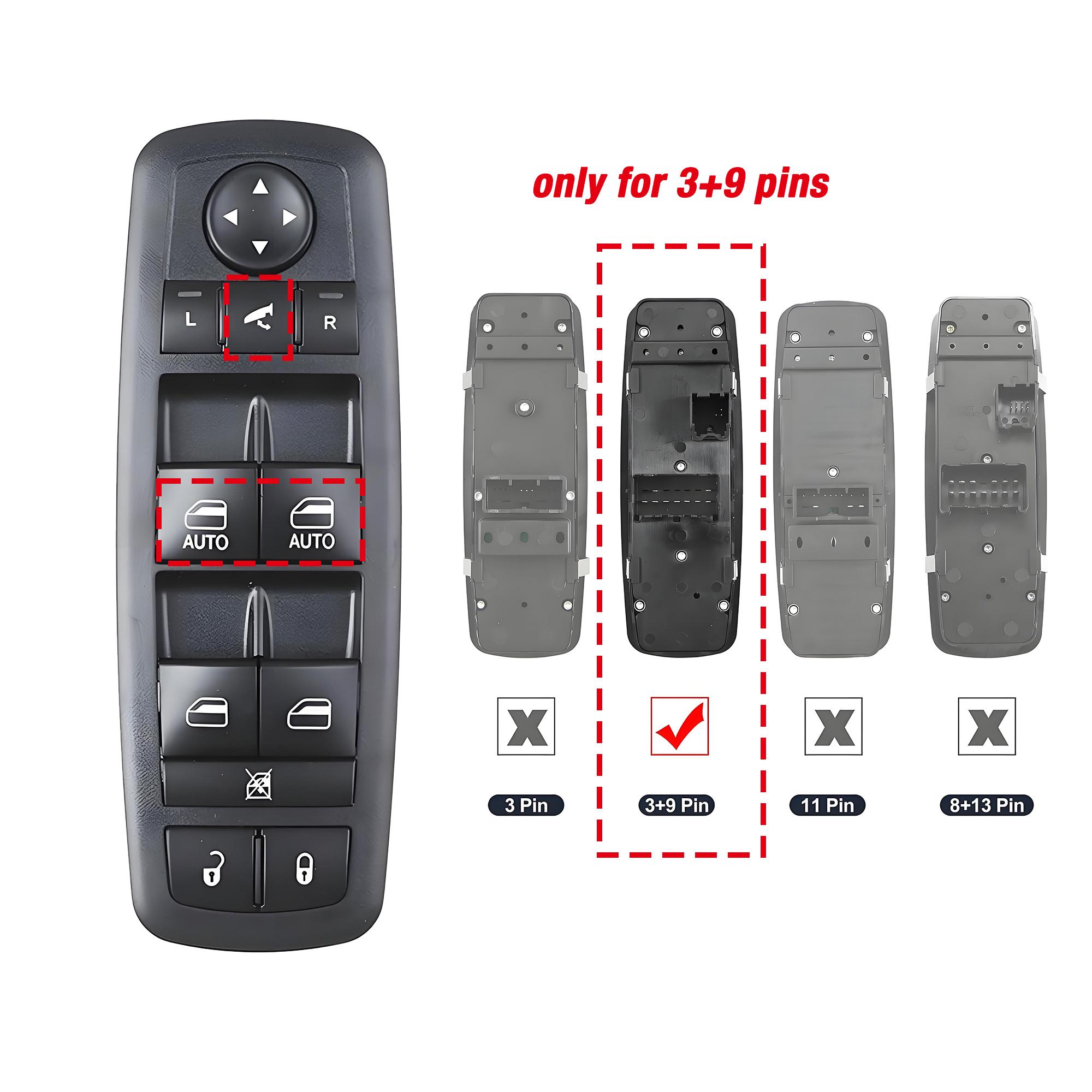 68212784AB Front Driver Side Window Switch Button Panel For Dodge Ram 1500 2500 3500 2013 2014 2015 2016 Front Left 68212784AA 68212784AB
68212784AB Front Driver Side Window Switch Button Panel For Dodge Ram 1500 2500 3500 2013 2014 2015 2016 Front Left 68212784AA 68212784AB