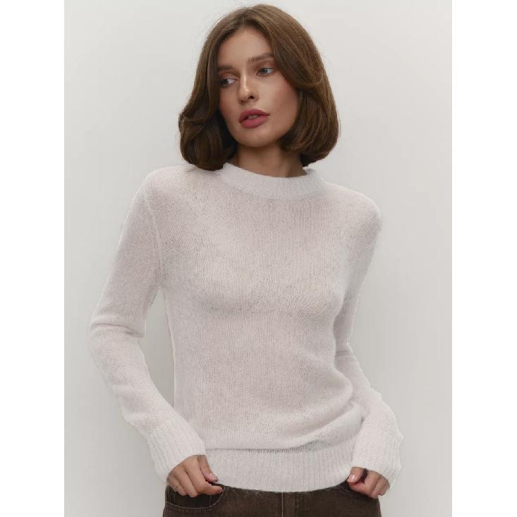 Летний новый элегантный облегающий свитер с круглым вырезом для женщин, джемперы, повседневные, шикарные, тонкие, с длинными рукавами, модные, свободные женские пуловеры L белый
Летний новый элегантный облегающий свитер с круглым вырезом для женщин, джемперы, повседневные, шикарные, тонкие, с длинными рукавами, модные, свободные женские пуловеры L белый