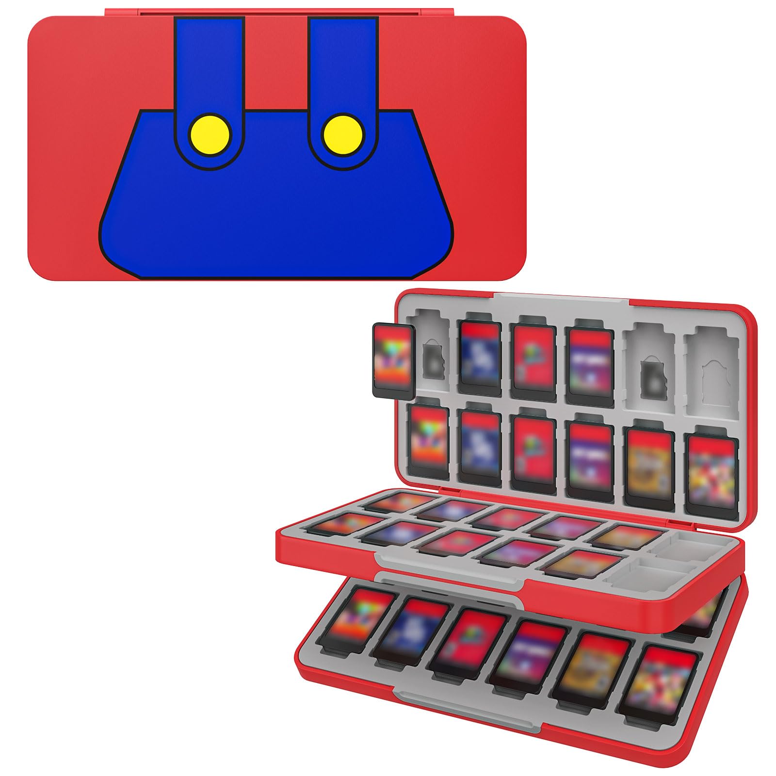 Switch Soft Holds 48 SD Cards at the Same Time ATiC Game Card Storage Soft Compatible with Organic EL Storage of Cards Made of ABS Shell Silicone
Switch Soft Holds 48 SD Cards at the Same Time ATiC Game Card Storage Soft Compatible with Organic EL Storage of Cards Made of ABS Shell Silicone