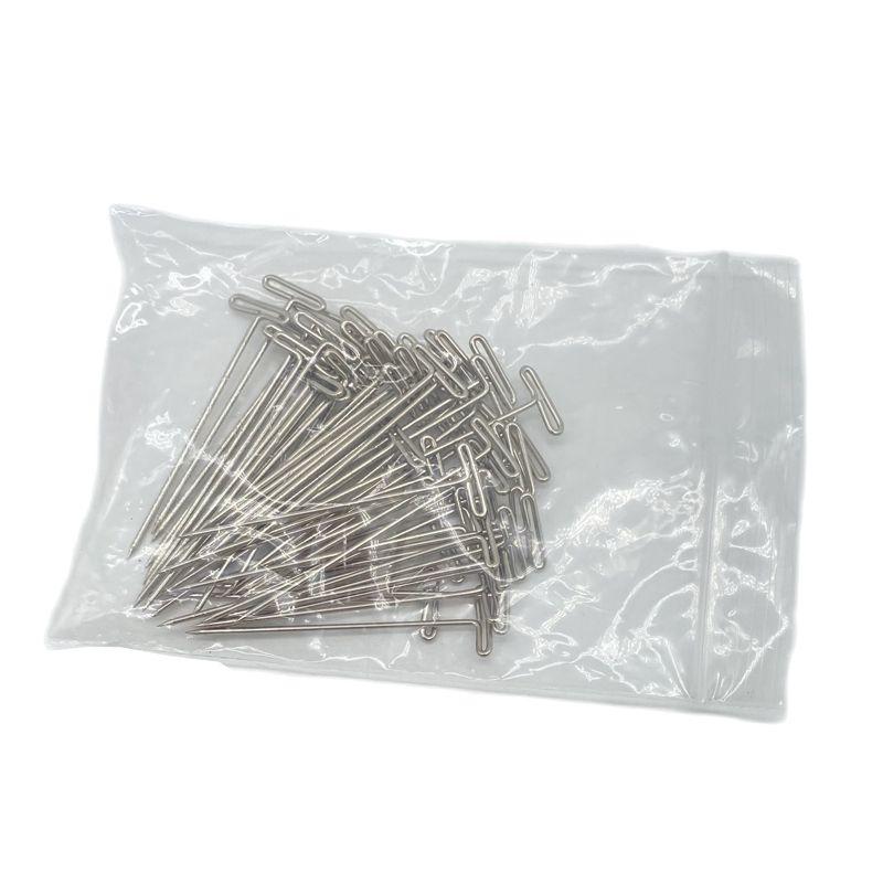 Wig Fixing Needle T-Shaped Needle Register Pin Hair-Styling Needle Stainless Steel T-Shaped Needle DIY Head Cover Sweater Shawl Fixing Needle 50 T-needles
Wig Fixing Needle T-Shaped Needle Register Pin Hair-Styling Needle Stainless Steel T-Shaped Needle DIY Head Cover Sweater Shawl Fixing Needle 50 T-needles
