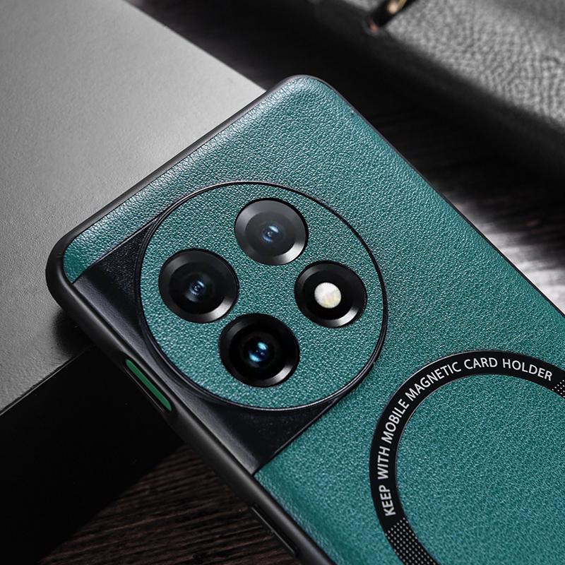 Compatible with MagSafe Charger Case for OnePlus 11 5G PU Leather Coated TPU+PC Phone Back Cover Green
Compatible with MagSafe Charger Case for OnePlus 11 5G PU Leather Coated TPU+PC Phone Back Cover Green