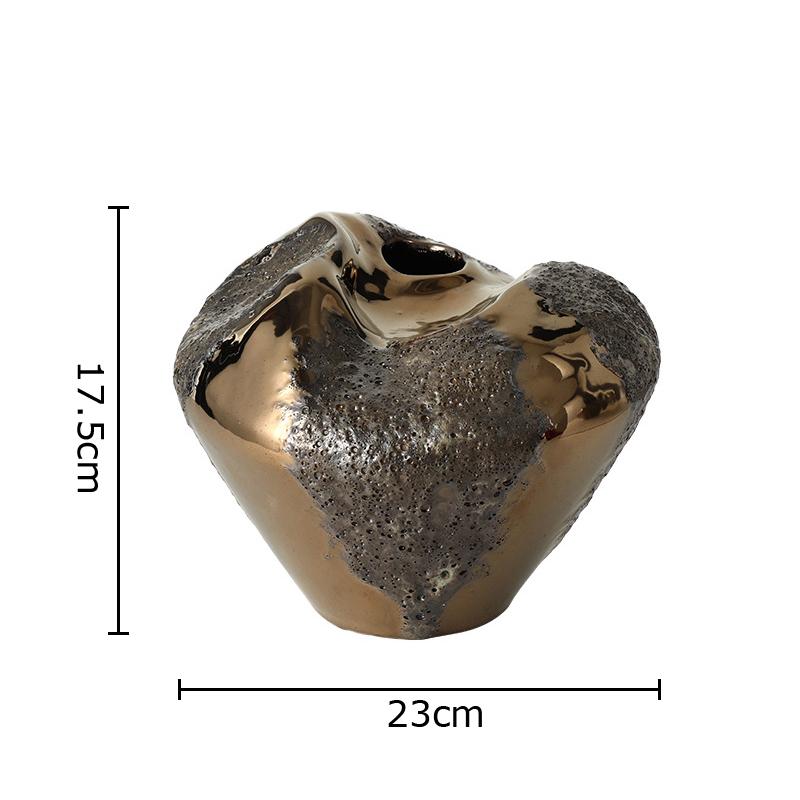 Bumpy and Uneven Ceramic Vase Table Decoration Artificial Flower Decorative Flowers Arrangement Gold-plated Vases Modern Decor
Bumpy and Uneven Ceramic Vase Table Decoration Artificial Flower Decorative Flowers Arrangement Gold-plated Vases Modern Decor