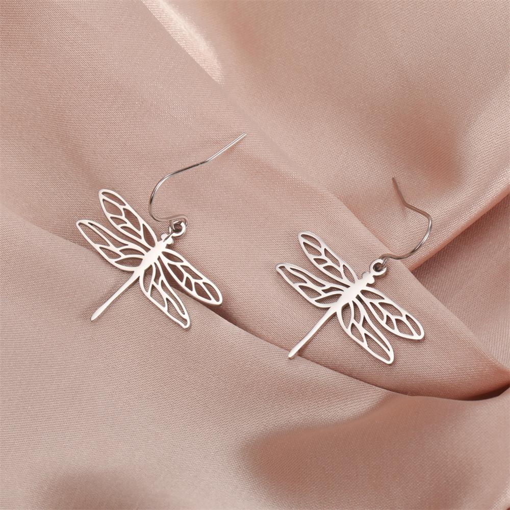 My Shape Dragonfly Earrings for Women Girls Gold Color Stainless Steel Dangle Earrings Hoop Earrings Insect Fashion Jewelry Gift
My Shape Dragonfly Earrings for Women Girls Gold Color Stainless Steel Dangle Earrings Hoop Earrings Insect Fashion Jewelry Gift