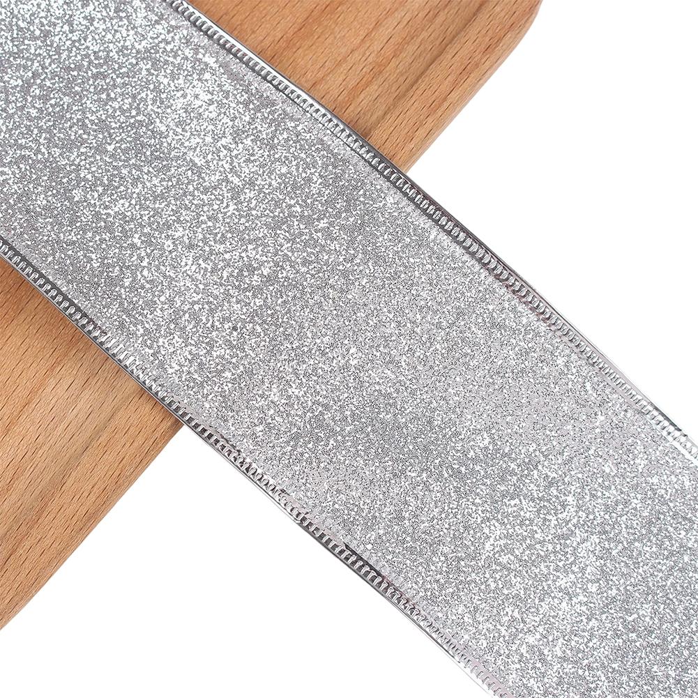 Wreath Bow Gold Glitter Ribbon Christmas Decorating Gift-wrapping Use Imitation Linen Material Shape-retaining
Wreath Bow Gold Glitter Ribbon Christmas Decorating Gift-wrapping Use Imitation Linen Material Shape-retaining