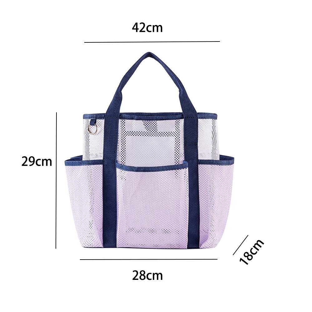 Women Mesh Beach Bag Large Capacity Multi Pockets Shoulder Tote Lightweight Waterproof Travel Storage Bag Summer Handbag фіолетовий
Women Mesh Beach Bag Large Capacity Multi Pockets Shoulder Tote Lightweight Waterproof Travel Storage Bag Summer Handbag фіолетовий