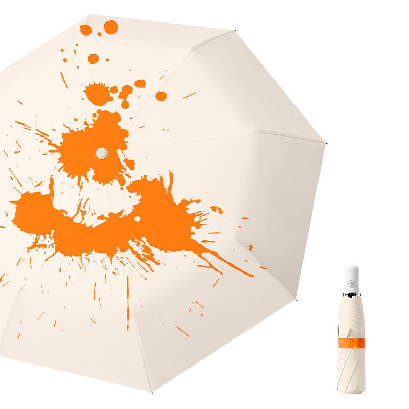 Color-changing Umbrella By Watering Vinyl Rain Shine Dual-purpose Three-fold Umbrella Printed Parasol Iron&8K оранжевый
Color-changing Umbrella By Watering Vinyl Rain Shine Dual-purpose Three-fold Umbrella Printed Parasol Iron&8K оранжевый