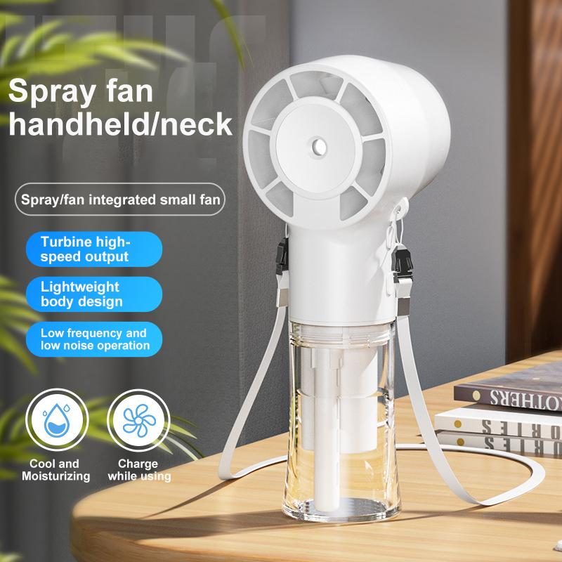 Handheld fan humidification and hydration hanging neck spray fan USB multi-function handheld high-speed fan
Handheld fan humidification and hydration hanging neck spray fan USB multi-function handheld high-speed fan