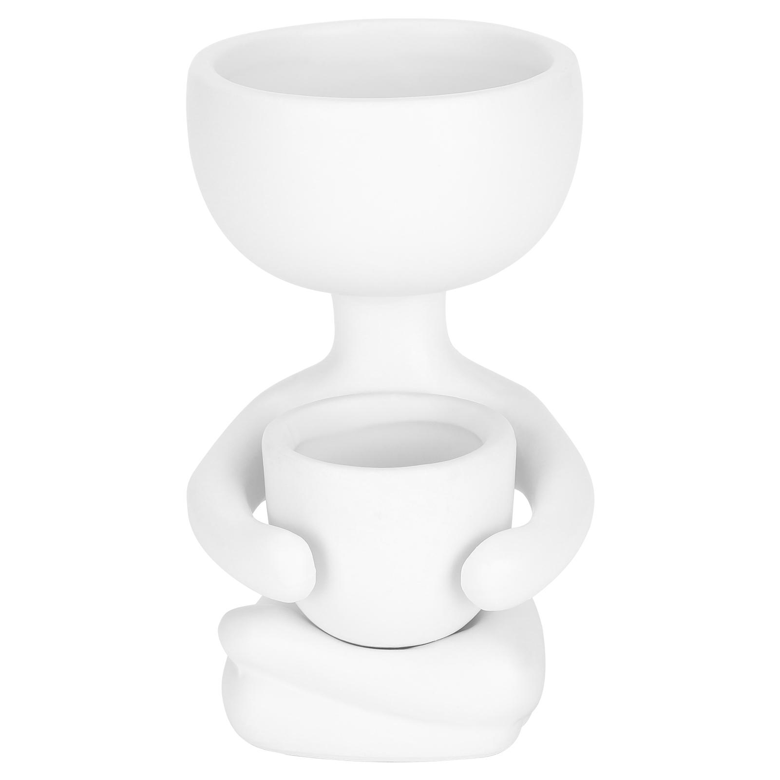 Цветочный сочный горшок в форме человека, садовые контейнеры, цветочные горшки, украшения