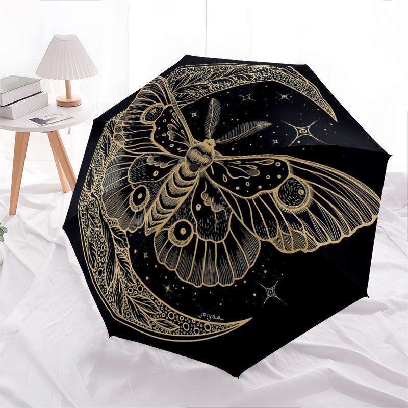 1pc Moth & Moon Pattern Automatic Umbrella is Fashionable and Good-Looking, Suitable for Travel and Daily Use.A059
1pc Moth & Moon Pattern Automatic Umbrella is Fashionable and Good-Looking, Suitable for Travel and Daily Use.A059
