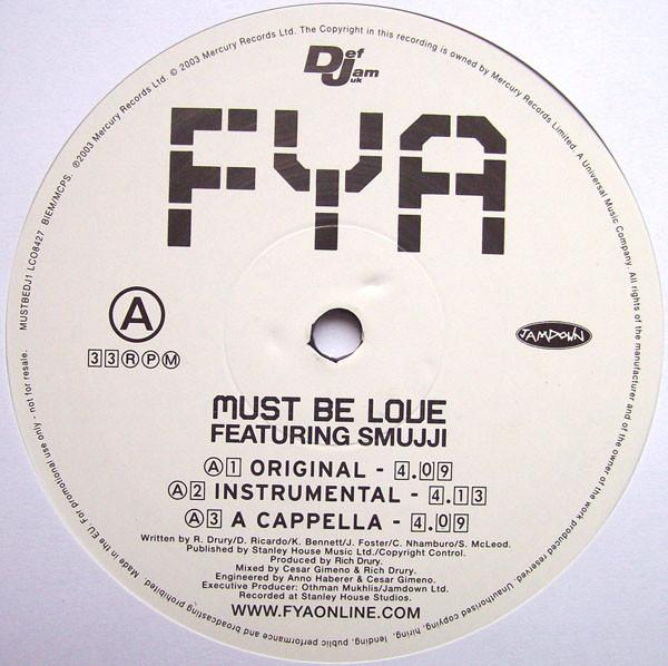 12-дюймовая пластинка FYA - Must Be Love MUSTBEDJ1 Def Jam 2003 UK Рэп и Хип-хоп/R&B Б/У
12-дюймовая пластинка FYA - Must Be Love MUSTBEDJ1 Def Jam 2003 UK Рэп и Хип-хоп/R&B Б/У