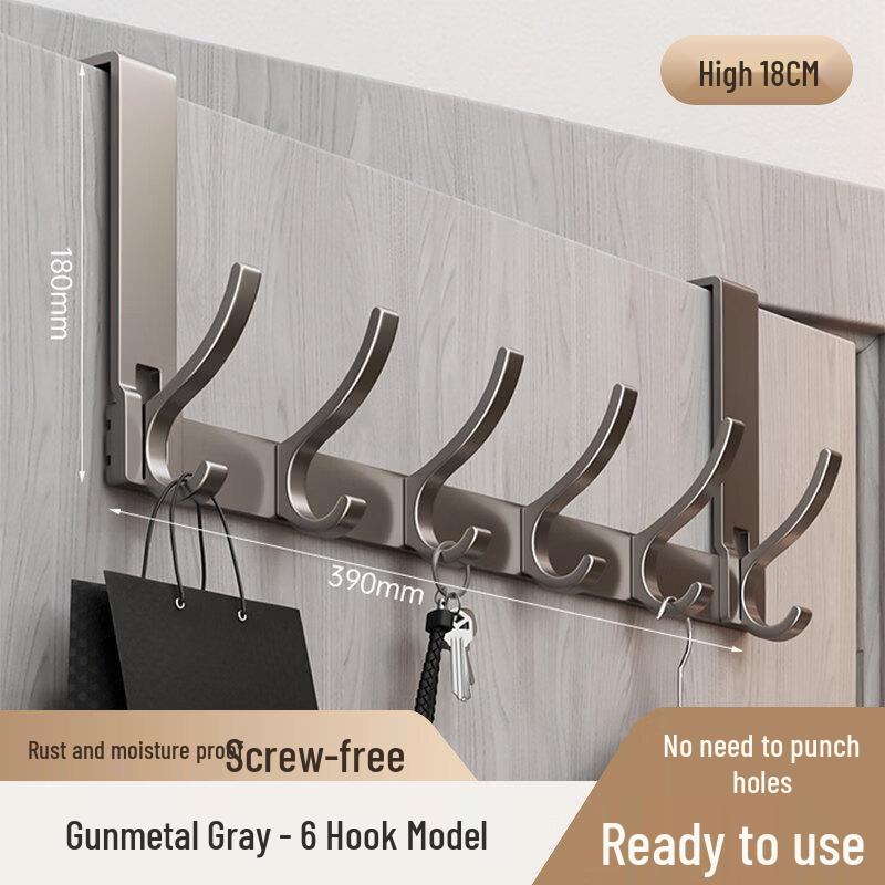 Rongyu Over-the-Door 6-Hook Aluminum Hanger
Rongyu Over-the-Door 6-Hook Aluminum Hanger