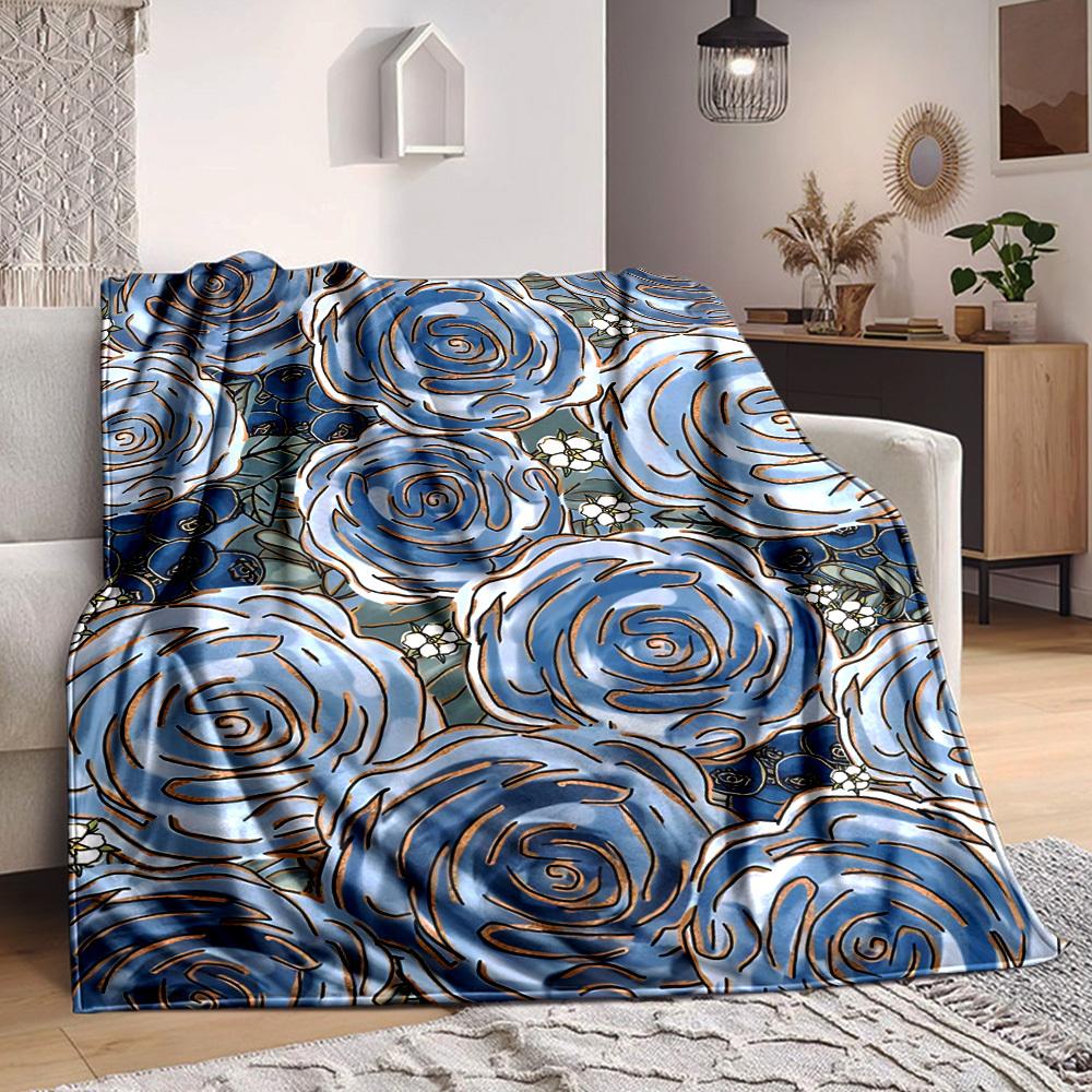 1pc Blue Rose Pattern Blanket Warm, Cozy, And Soft, Suitable for Sofas, Beds, Cars, And Office Use.Perfect for Camping And Travel, Making It a Great G 100x150cm
1pc Blue Rose Pattern Blanket Warm, Cozy, And Soft, Suitable for Sofas, Beds, Cars, And Office Use.Perfect for Camping And Travel, Making It a Great G 100x150cm