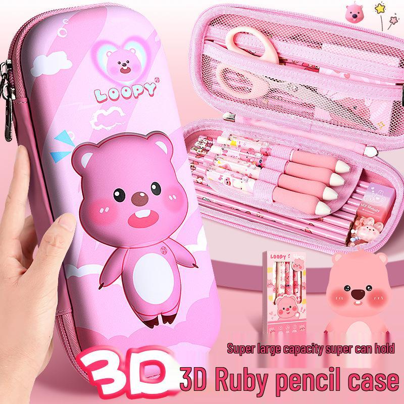 Ruby 3D Girls Cute Multifunctional Pencil Case - Large Capacity for Elementary Students
Ruby 3D Girls Cute Multifunctional Pencil Case - Large Capacity for Elementary Students
