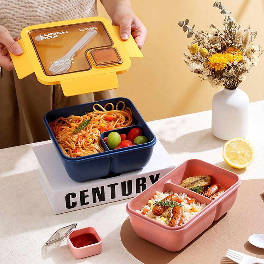Герметичный контейнер для хранения продуктов 850 мл/1100 мл Фруктовые пищевые коробки Прочный ланч-бокс для путешествий 
Герметичный контейнер для хранения продуктов 850 мл/1100 мл Фруктовые пищевые коробки Прочный ланч-бокс для путешествий