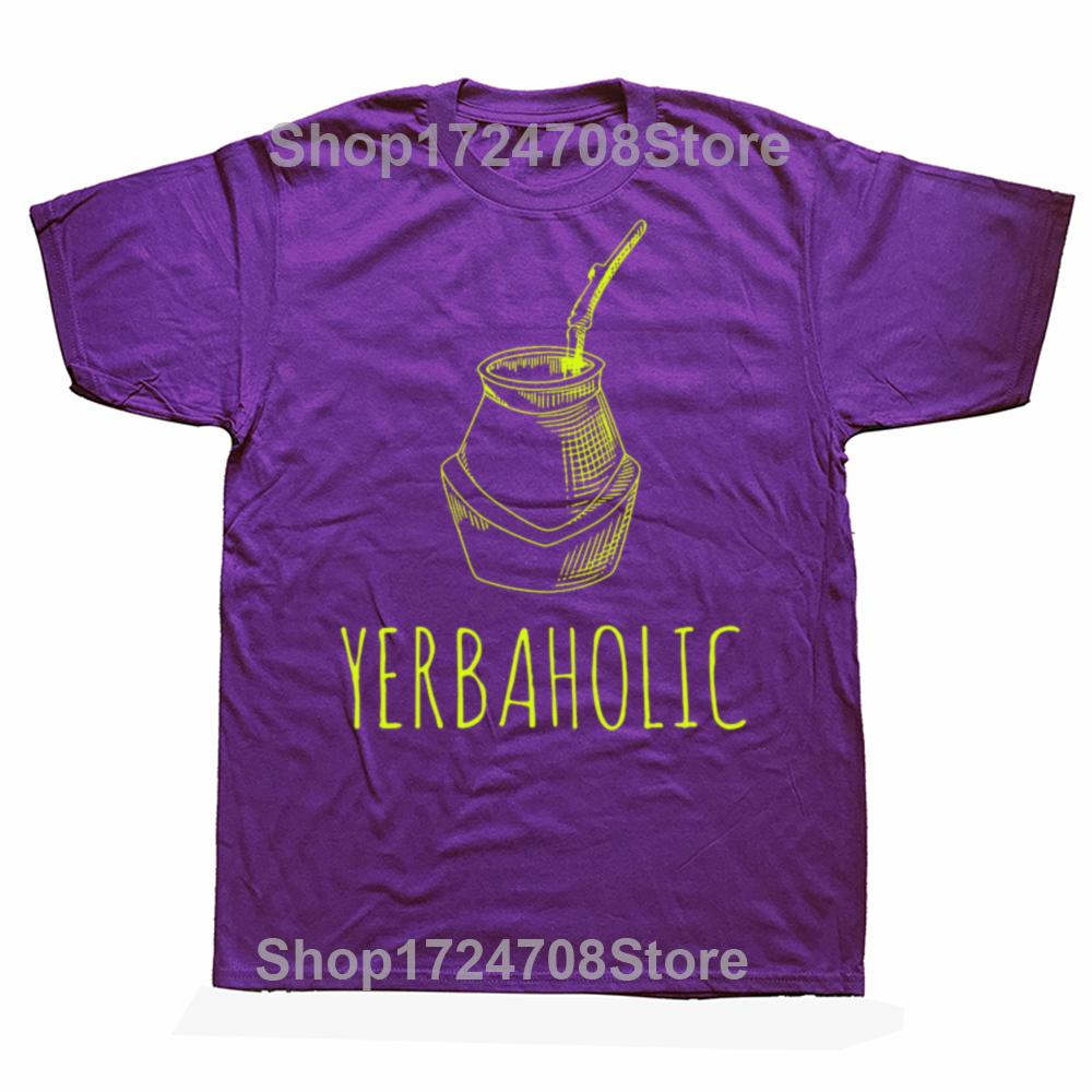 Yerbaholic Yerba Mate Lover Funny T-Shirts Argentinian Argentina Men Fashion Casual Tshirt 100% Cotton Loose Oversized T Shirt 4XL
Yerbaholic Yerba Mate Lover Funny T-Shirts Argentinian Argentina Men Fashion Casual Tshirt 100% Cotton Loose Oversized T Shirt 4XL
