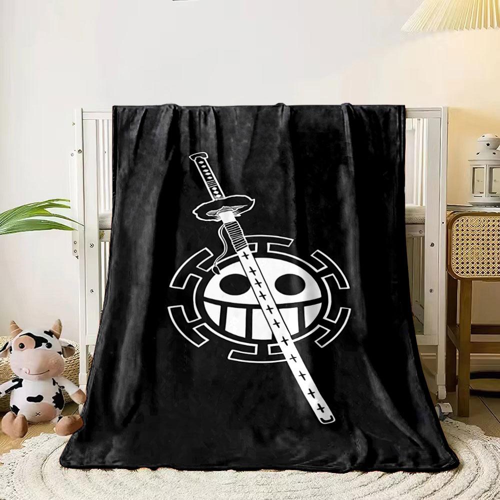 A smiling emblem intersected by a sword on a black textured background. for all seasons blanket lunch break throw gift 80cm x 120cm
A smiling emblem intersected by a sword on a black textured background. for all seasons blanket lunch break throw gift 80cm x 120cm