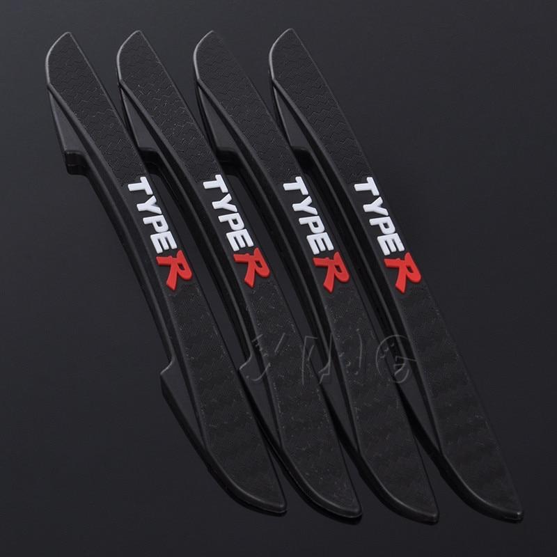 4 шт., боковая защитная наклейка на дверь автомобиля, защита от столкновений на бампере, защита для Ho + nda Ci + vic Type + pe R Accord Crv Jazz, Стайлинг автомобиля 
4 шт., боковая защитная наклейка на дверь автомобиля, защита от столкновений на бампере, защита для Ho + nda Ci + vic Type + pe R Accord Crv Jazz, Стайлинг автомобиля