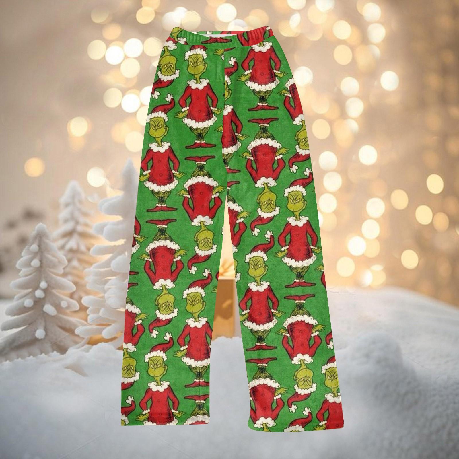 Женские осенне-зимние брюки, длинные брюки, фланелевые брюки с рождественским принтом XS зелёный
Женские осенне-зимние брюки, длинные брюки, фланелевые брюки с рождественским принтом XS зелёный