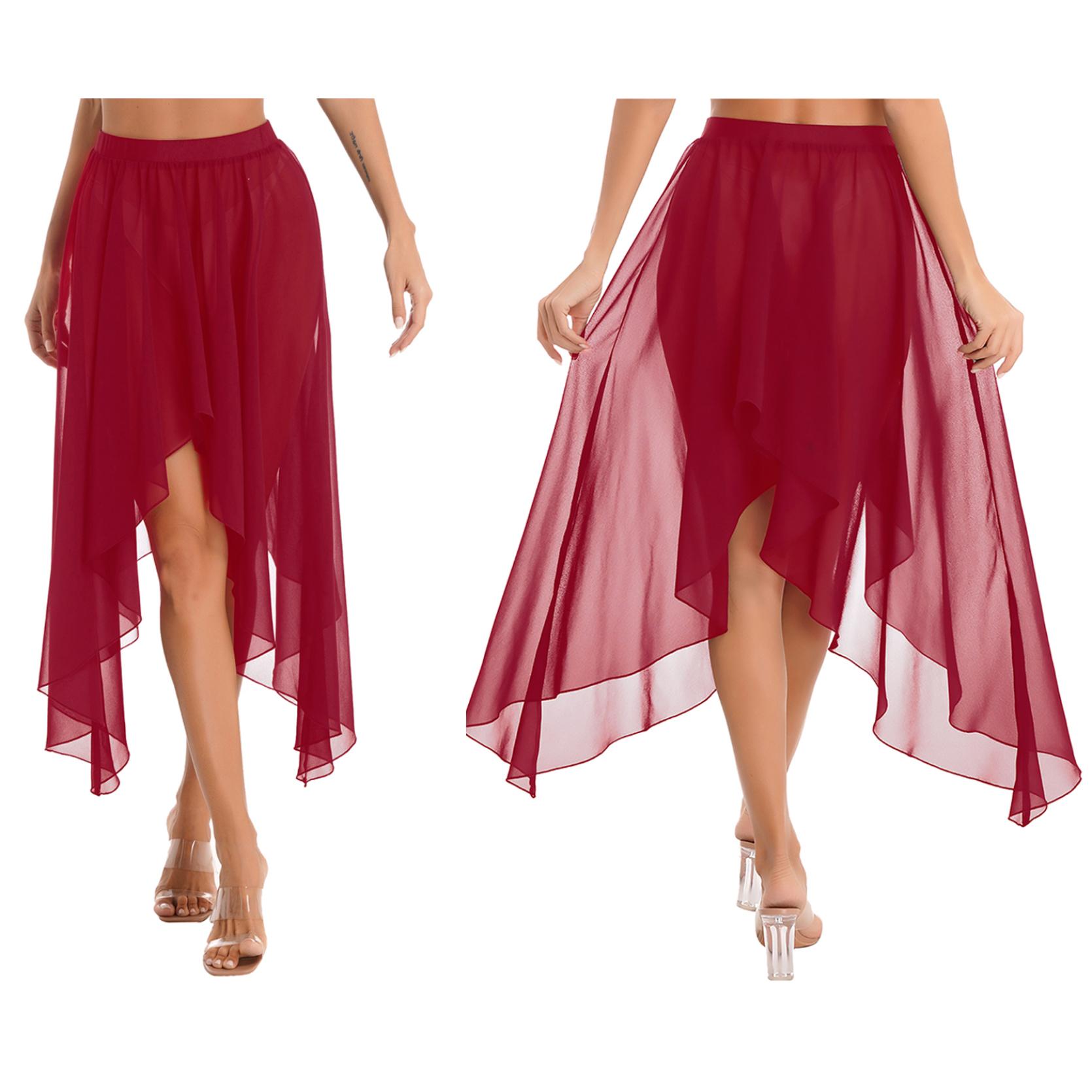 Женские шифоновые длинные танцевальные юбки с высоким и низким вырезом, лирические танцевальные костюмы, юбки с разрезом по бокам One Size бордовый
Женские шифоновые длинные танцевальные юбки с высоким и низким вырезом, лирические танцевальные костюмы, юбки с разрезом по бокам One Size бордовый