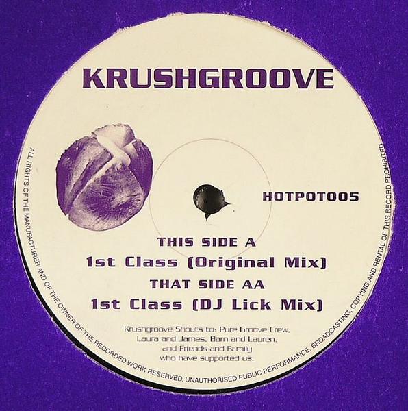 12inch Record KRUSHGROOVE 1st Class HOTPOT005 HOT POTATO 1999 UK Dance Electronica Used
12inch Record KRUSHGROOVE 1st Class HOTPOT005 HOT POTATO 1999 UK Dance Electronica Used