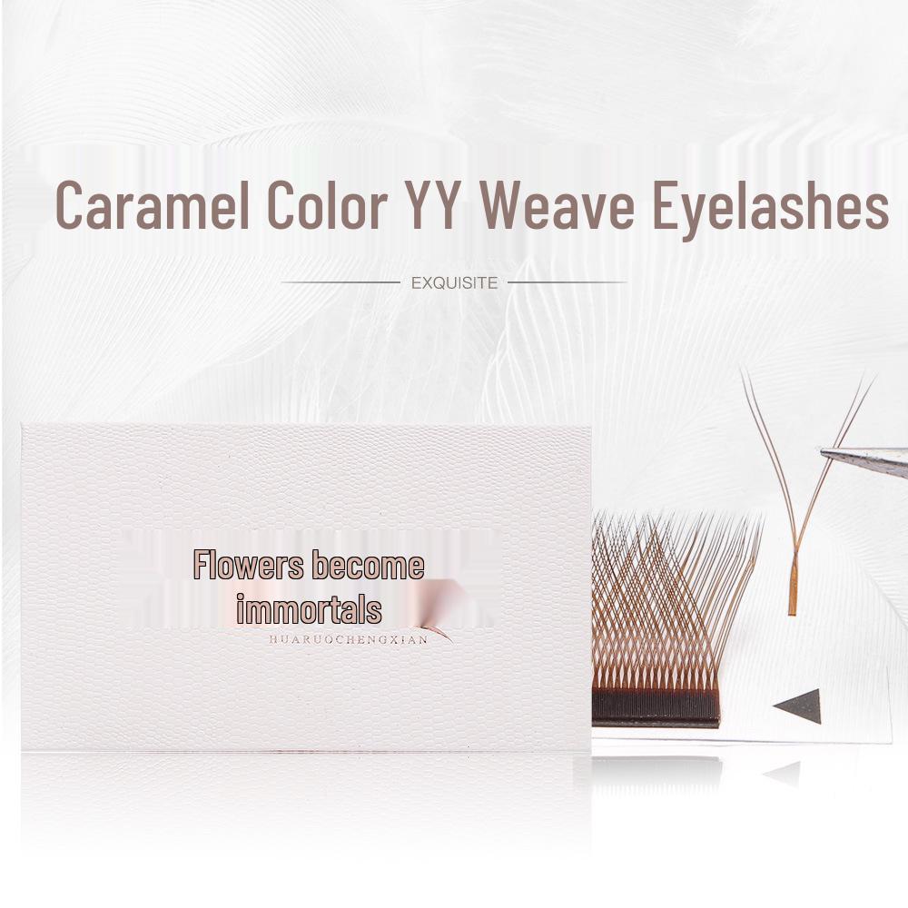 If Flowers Become Immortals: Caramel Colored Y-Shaped Grafted Eyelashes - Soft YY Weaving for Natural Salon Looks (07) Caramel YY D Curl (12 rows)
If Flowers Become Immortals: Caramel Colored Y-Shaped Grafted Eyelashes - Soft YY Weaving for Natural Salon Looks (07) Caramel YY D Curl (12 rows)