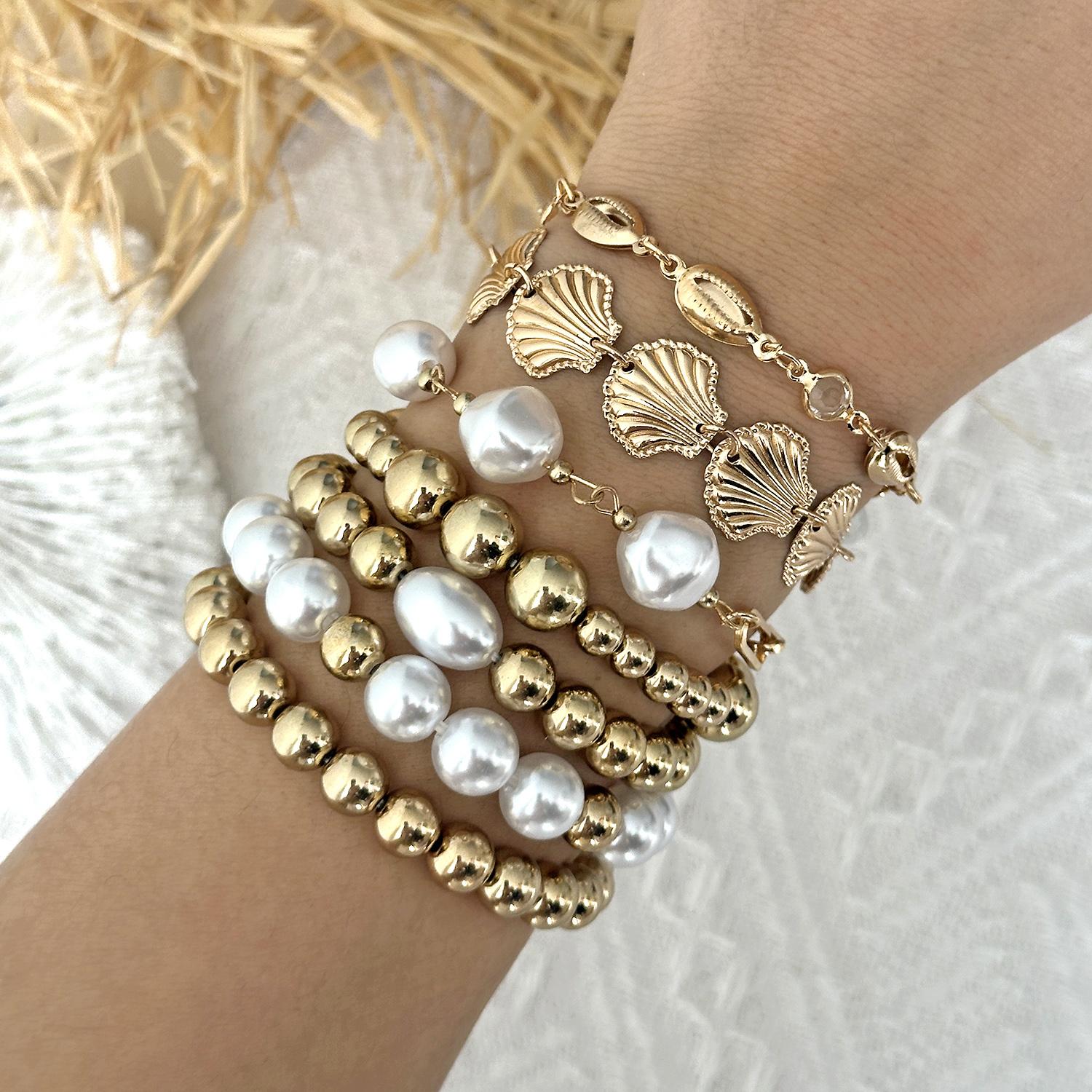7Pcs/Set Boho Shell Starfish Layered Bead Bracelets for Women Luxury Imitation Pearl Handmade Bracelet Vacation Jewelry Gift
7Pcs/Set Boho Shell Starfish Layered Bead Bracelets for Women Luxury Imitation Pearl Handmade Bracelet Vacation Jewelry Gift