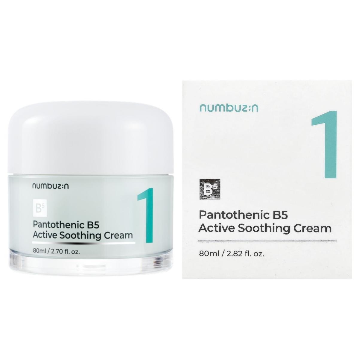 Numbuzin No.1 Pantothenic B5 Active Soothing Cream 80 ml - krem do twarzy kojący
Numbuzin No.1 Pantothenic B5 Active Soothing Cream 80 ml - krem do twarzy kojący