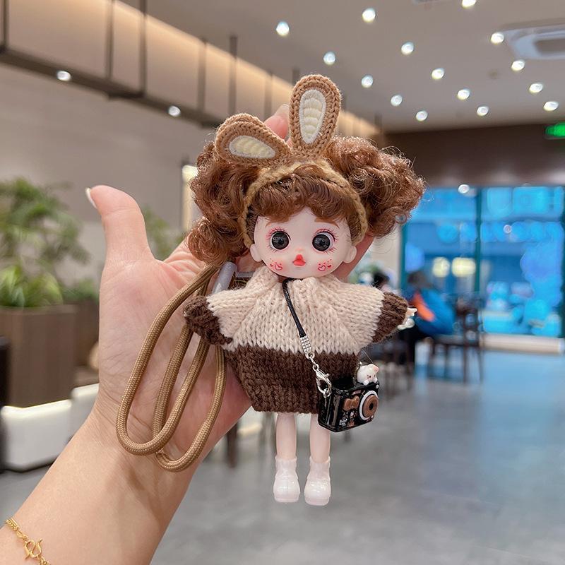Elegant Cute Big-Eyed Lolita-Style Dolls Handbag Charms for Girls Keychain Charms Car Charms Plush Toys Gifts for Girls хакі
Elegant Cute Big-Eyed Lolita-Style Dolls Handbag Charms for Girls Keychain Charms Car Charms Plush Toys Gifts for Girls хакі