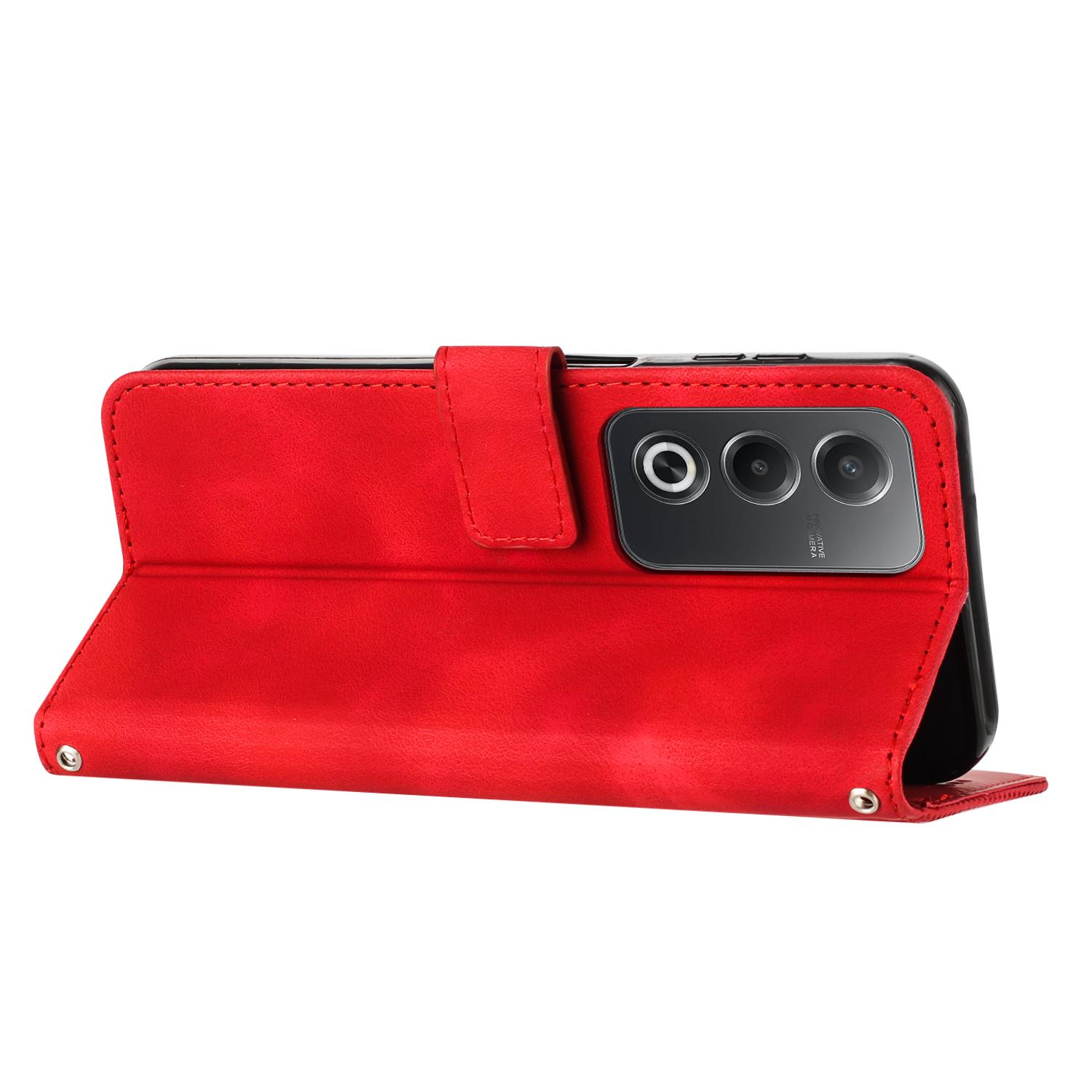 For Oppo A3 Pro (Global) 5G/A3 Pro (India) 5G/K12x 5G (India) Case Triangle Pattern Leather Phone Cover with Hand Strap Card Slots Red
For Oppo A3 Pro (Global) 5G/A3 Pro (India) 5G/K12x 5G (India) Case Triangle Pattern Leather Phone Cover with Hand Strap Card Slots Red