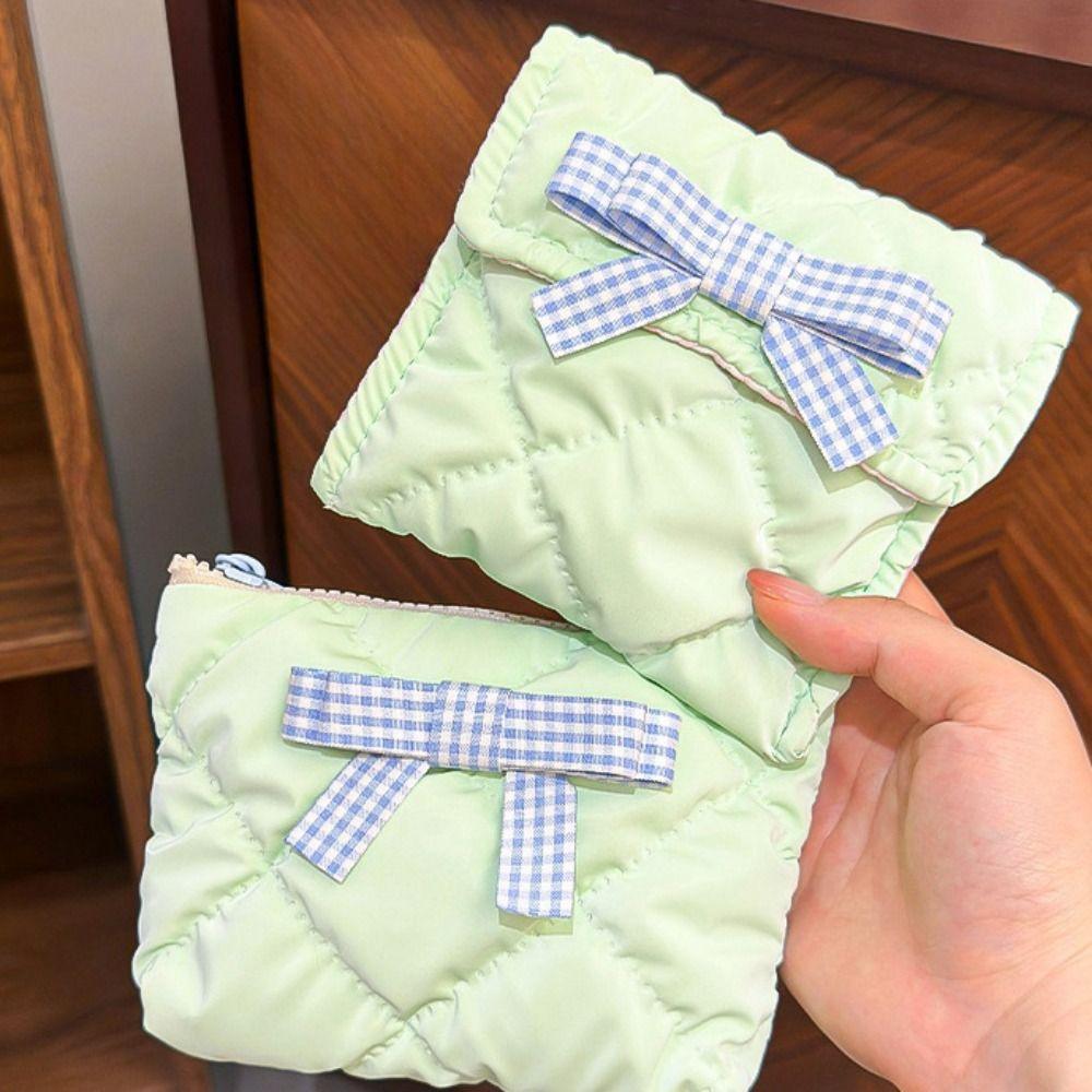 Водонепроницаемая клетчатая косметичка с ручкой, переносная косметичка Kawaii Bow, дорожный контейнер для косметики Green S
Водонепроницаемая клетчатая косметичка с ручкой, переносная косметичка Kawaii Bow, дорожный контейнер для косметики Green S