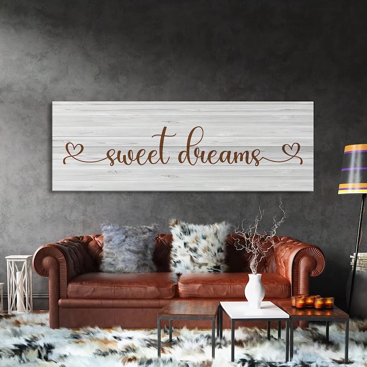 One sweet dream sign, bedroom wall decoration, farmhouse decoration, wall art decoration, canvas printing, bedroom wall decorati 50x100cm No Frame
One sweet dream sign, bedroom wall decoration, farmhouse decoration, wall art decoration, canvas printing, bedroom wall decorati 50x100cm No Frame