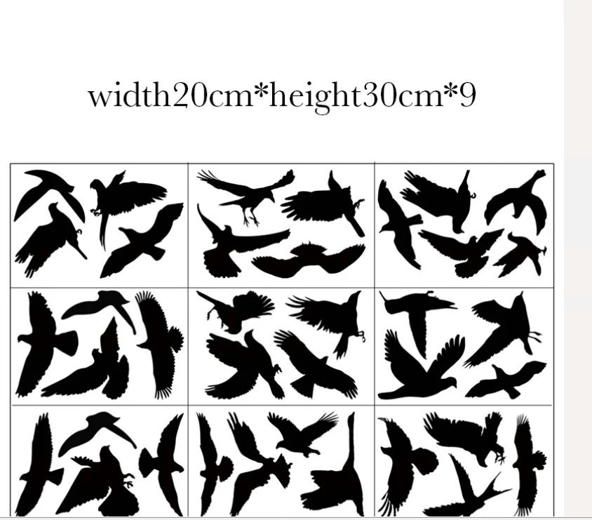 9pcs Double-sided Black Window Alert Bird Sticker Anti-Collision Glass Decal Door Window Protect Decor Silhouette Static Sticker чёрный
9pcs Double-sided Black Window Alert Bird Sticker Anti-Collision Glass Decal Door Window Protect Decor Silhouette Static Sticker чёрный