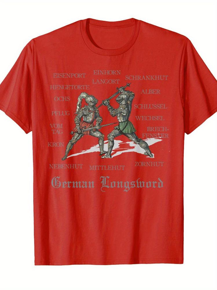 Medieval CombatGerman Longsword Martial Arts Shirt with Fighter Names design100 cotton Oneck printed mens Tshirt S
Medieval CombatGerman Longsword Martial Arts Shirt with Fighter Names design100 cotton Oneck printed mens Tshirt S