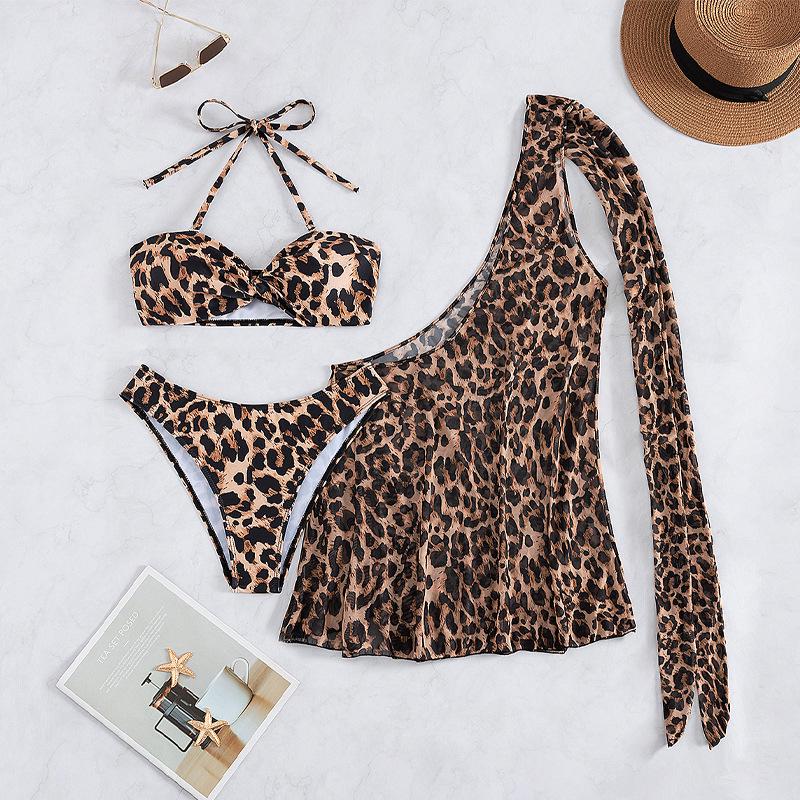 2025 Leopard Print Halterneck Swimsuit Set: Sexy Three-Piece Bikini with Sunscreen Skirt for Women Medium леопард друку кольору
2025 Leopard Print Halterneck Swimsuit Set: Sexy Three-Piece Bikini with Sunscreen Skirt for Women Medium леопард друку кольору