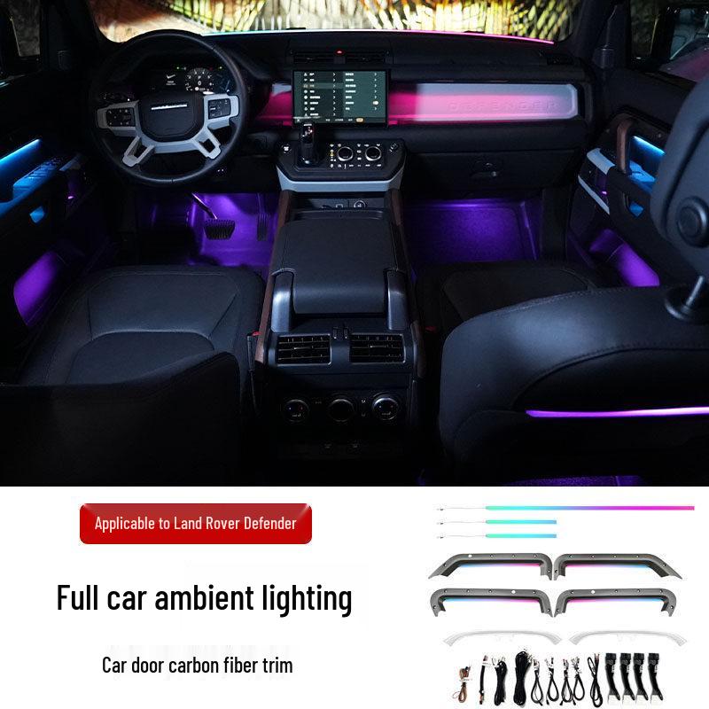 Carbon Fiber Ambient Door Light Kit for 2020-2025 Land Rover Defender 90/110/130
Carbon Fiber Ambient Door Light Kit for 2020-2025 Land Rover Defender 90/110/130
