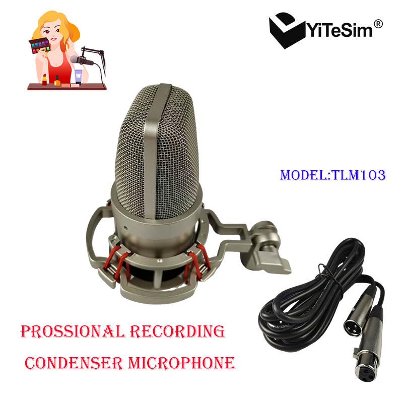 TLM103 Medium Diaphragm Condenser Microphone - 48V Phantom Power for Broadcast & Studio Recording 5.4cm x 13cm
TLM103 Medium Diaphragm Condenser Microphone - 48V Phantom Power for Broadcast & Studio Recording 5.4cm x 13cm