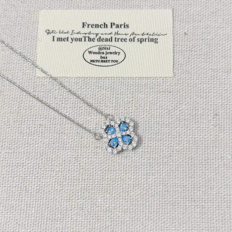 Hai Rui Women s Four-Leaf Clover Necklace - Full Diamond Inlaid Pendant with Versatile Snowflake and Colorful Diamond Flower Elements
Hai Rui Women s Four-Leaf Clover Necklace - Full Diamond Inlaid Pendant with Versatile Snowflake and Colorful Diamond Flower Elements